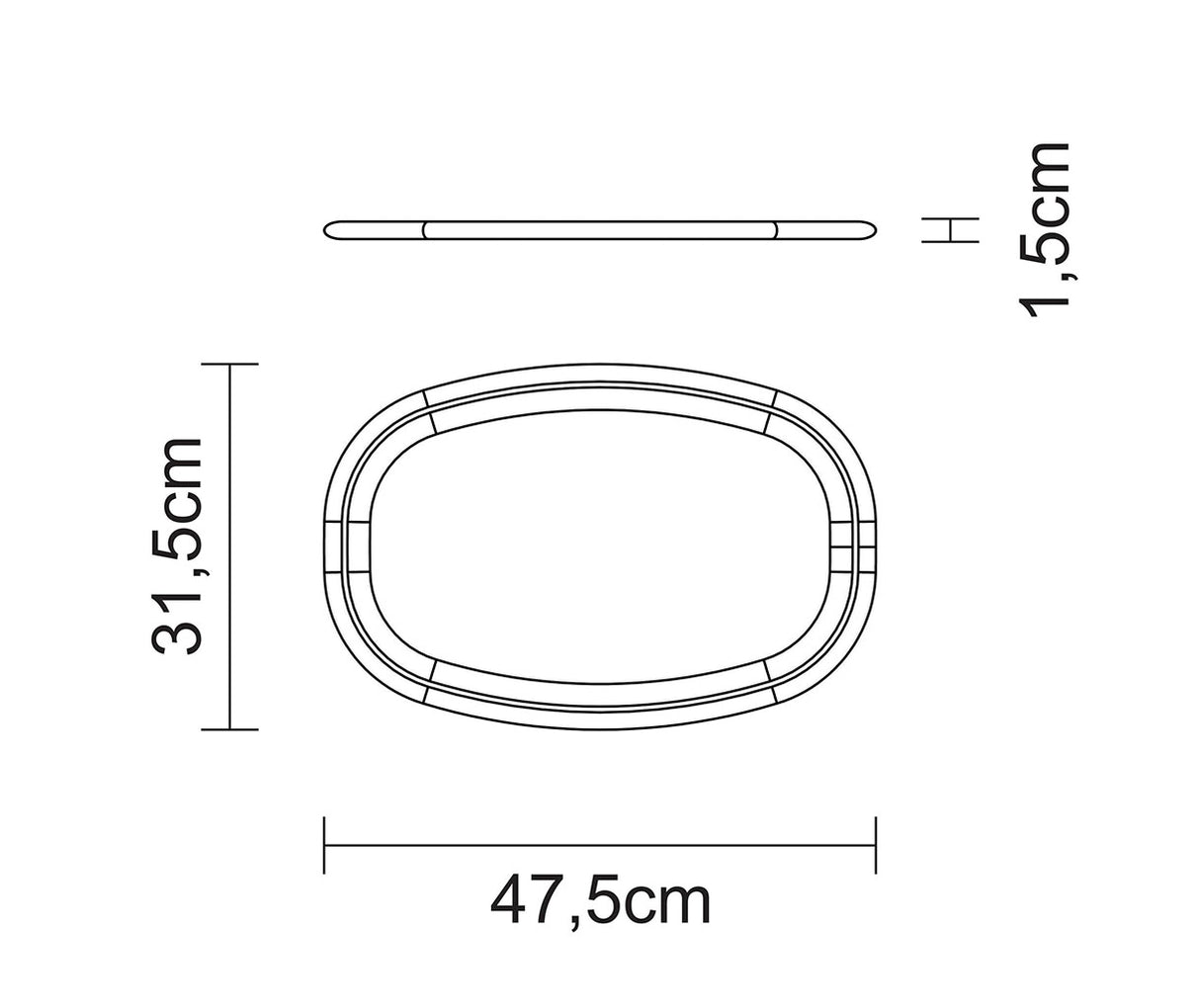 TABLA DE SERVIR 47 CM