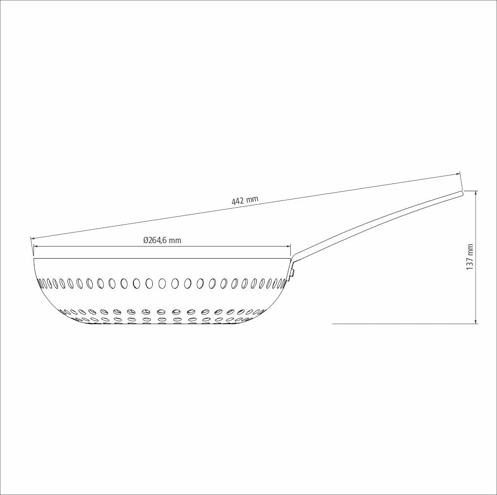 Parrilla Wok Perforada Tramontina 26 cm