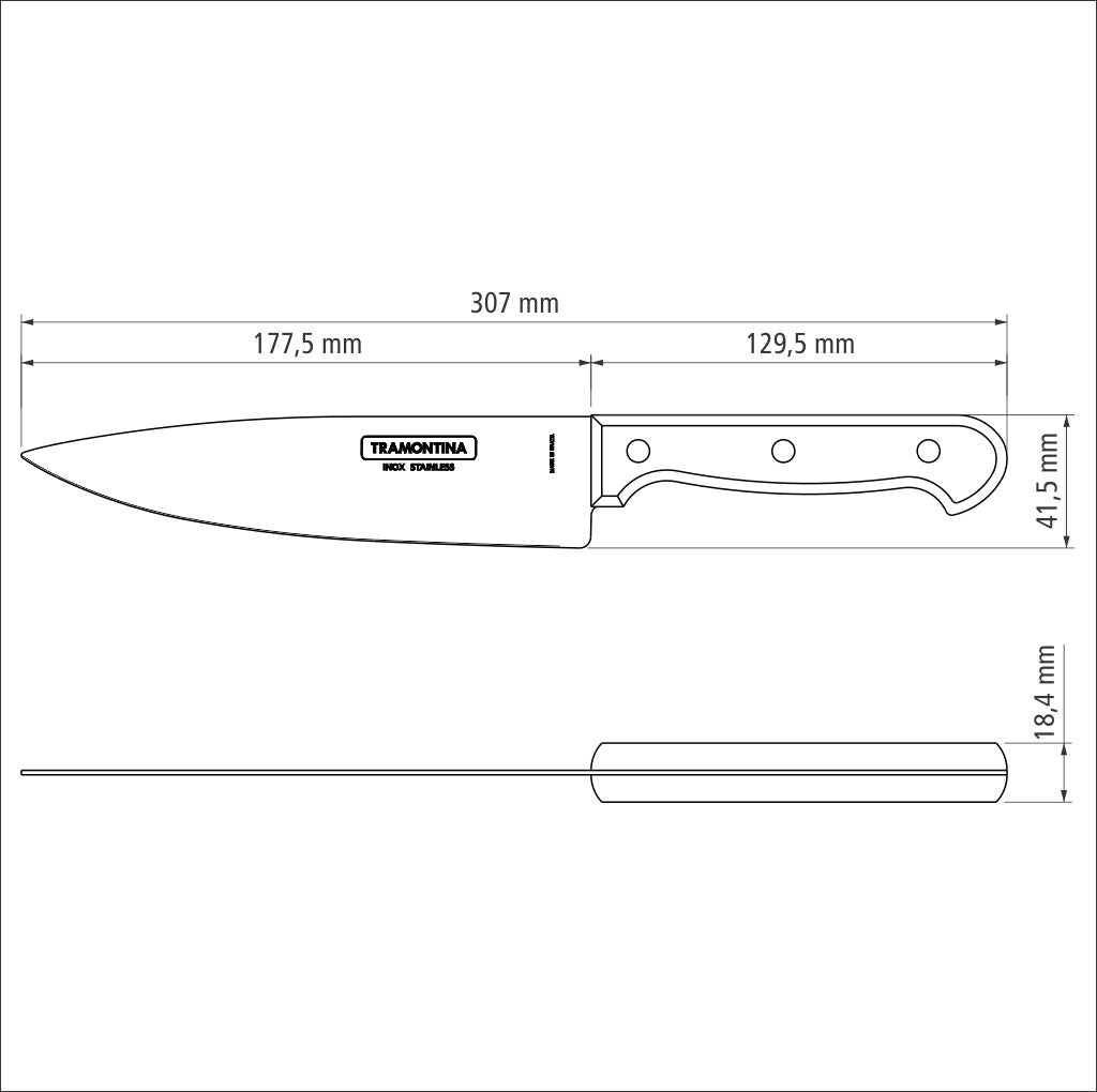 KITCHEN KNIFE 7 POLYWOOD