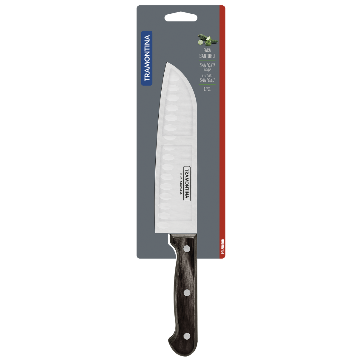 CUCHILLO SANTOKU 7 POLYWOOD