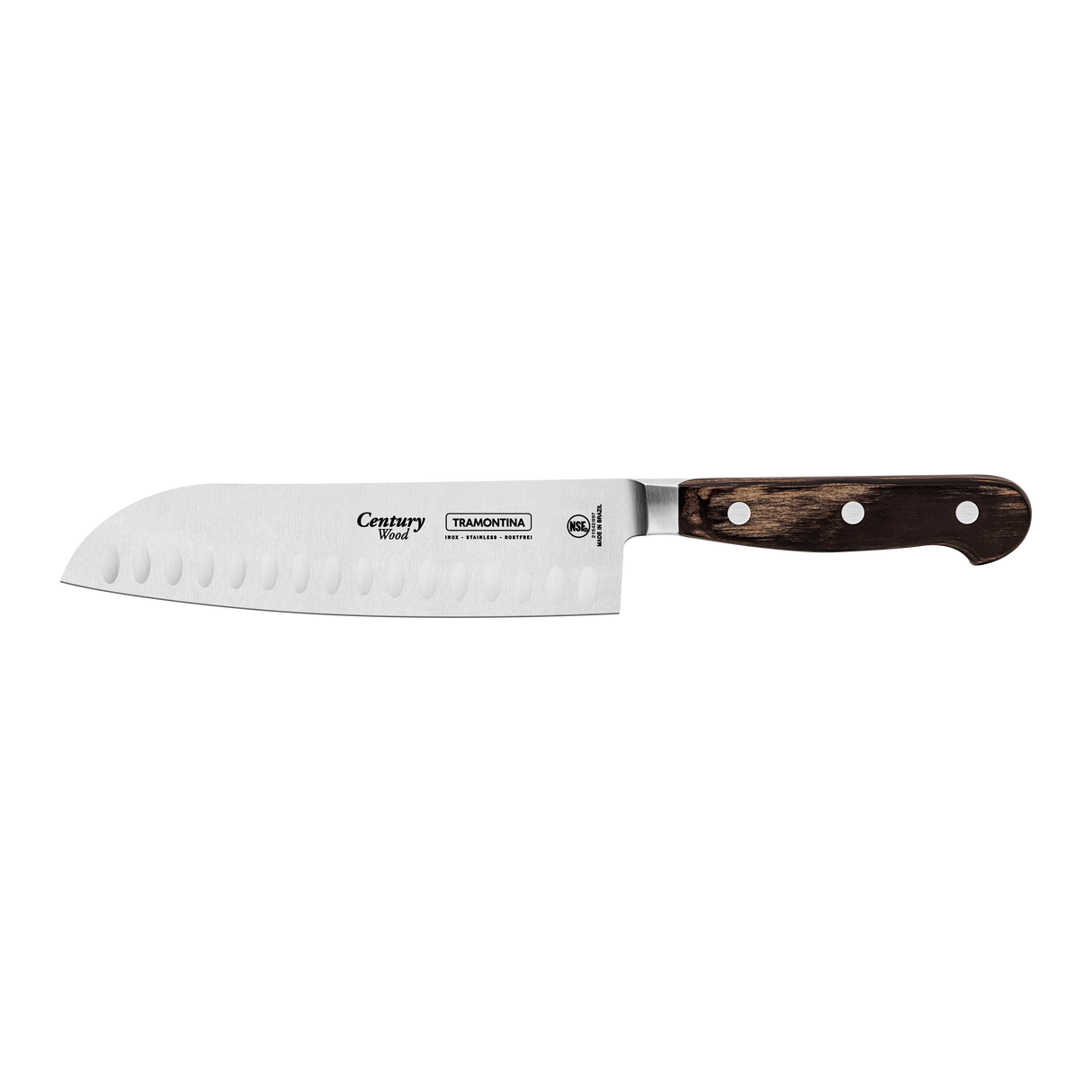 CUCHILLO SANTOKU 18 CM CENTURY WOOD