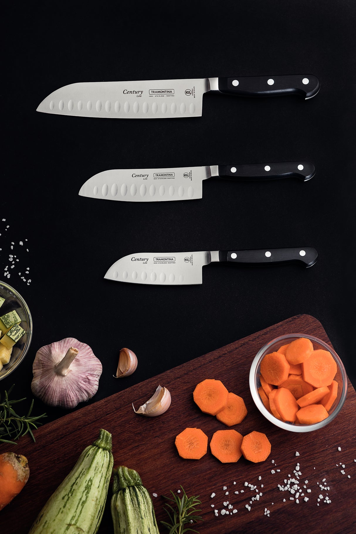 SANTOKU KNIFE 28 CM CENTURY NSF