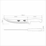 CUCHILLO PARA CARNE 25 CM CHURRASCO