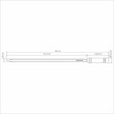 FSC CERTIFIED ROASTED SKEWER WIDTH 65 CM