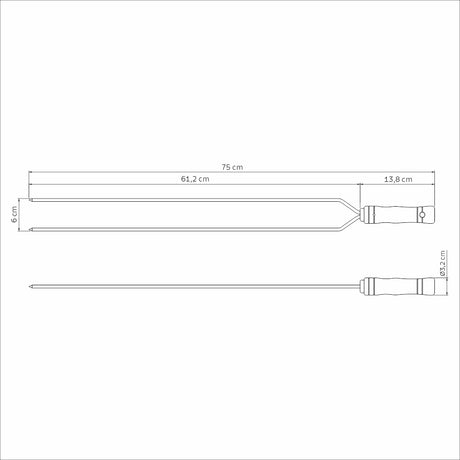 DOUBLE ROAST SKEWER 75CM