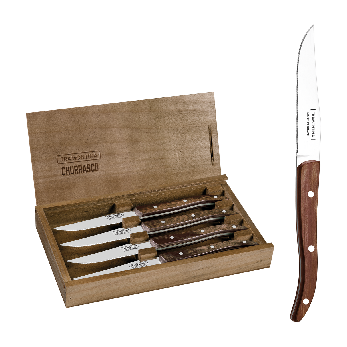 CUCHILLO PARA ASADO PREMIUM 4 PIEZAS