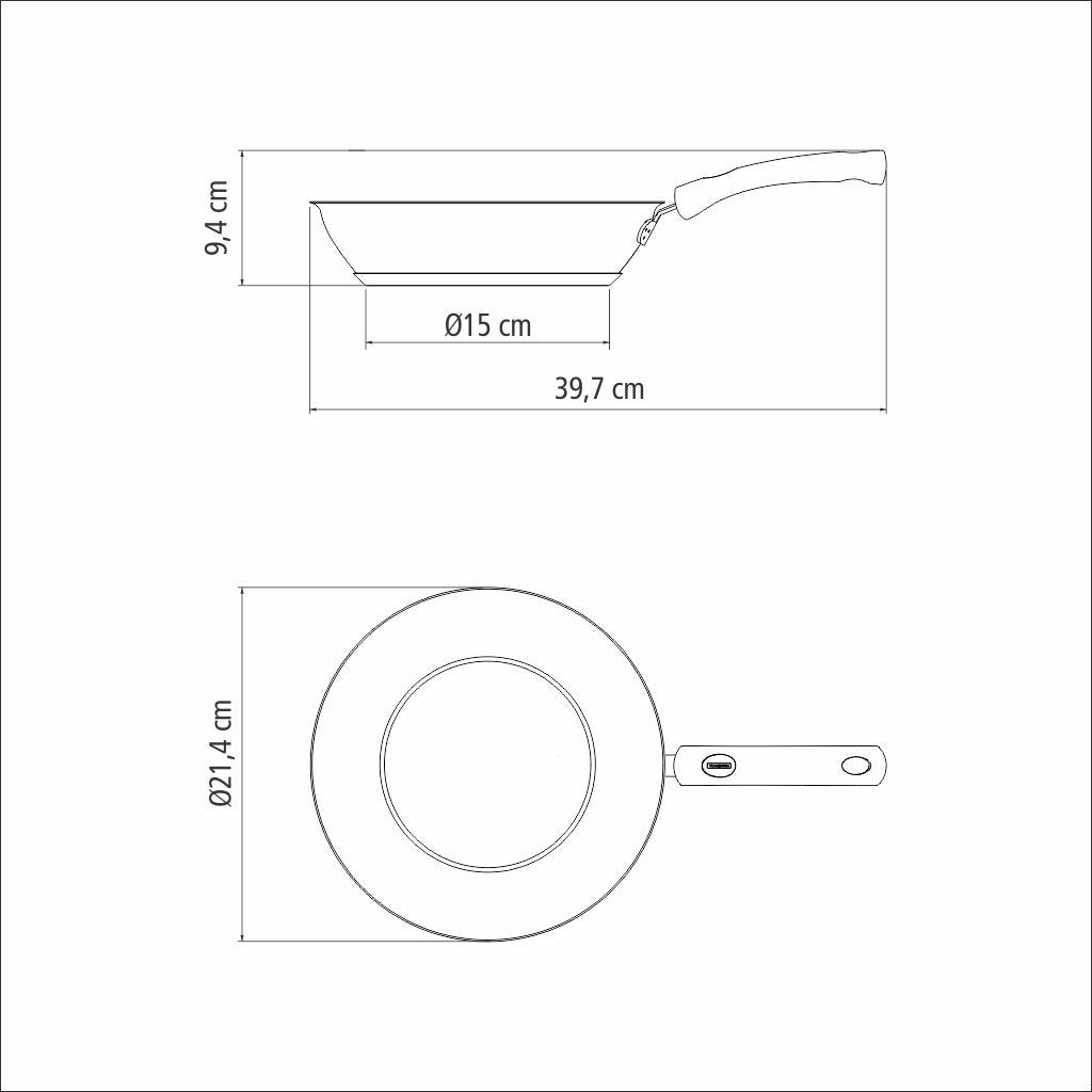 SARTEN SOLAR SILICONE ACERO INOXIDABLE 20CM