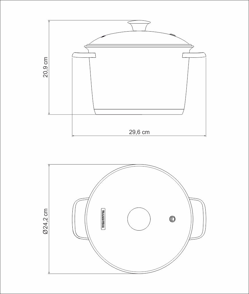 HIGH Casserole 22CM 5.5L ALLEGRA