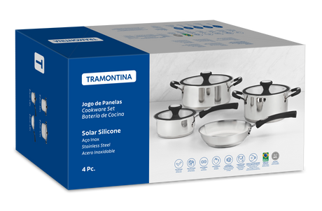 BATERIA DE COCINA SOLAR 4 PIEZAS