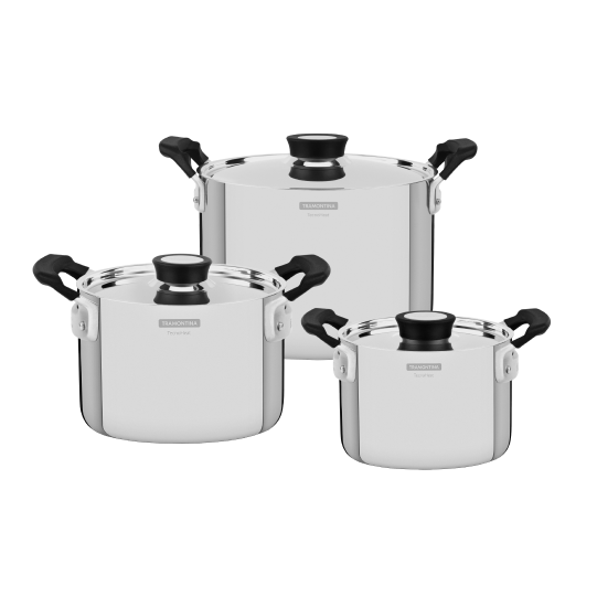 COMPACT GRAIN COOKWARE BATTERY 3 PIECES