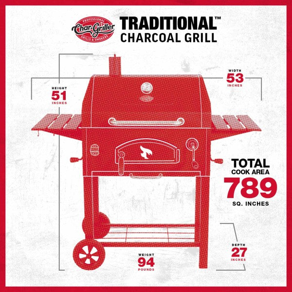 CHAR-GRILLER® - 30 Traditional Charcoal Grill