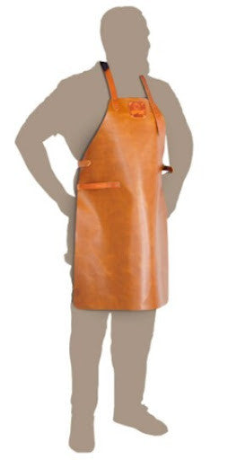 BROWN LEATHER APRON