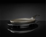 CAST IRON FRYING PAN WITH SERVING PLATE