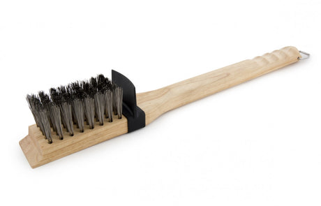 SOLID WOOD BRUSH WITH STAINLESS STEEL BRISTLES