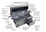 HYBRID DUAL ZONE CHARCOAL BARBECUE