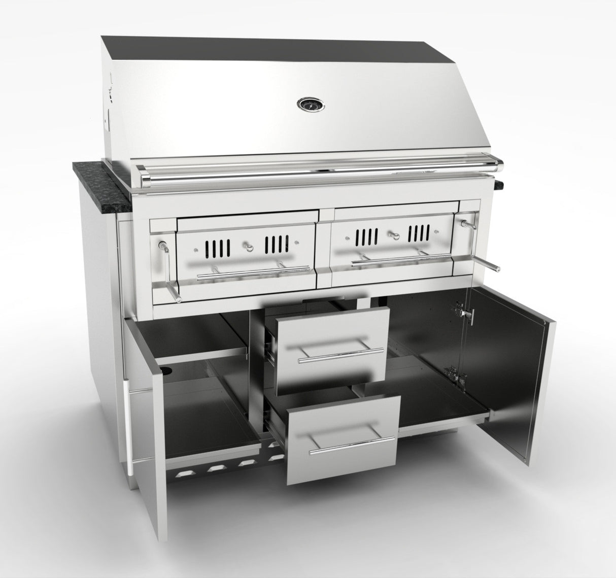 STAINLESS STEEL MODULE UNDER BARBECUE 5 BURNERS