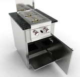 STAINLESS STEEL MODULE UNDER STOVES OR COCKTAIL STATION