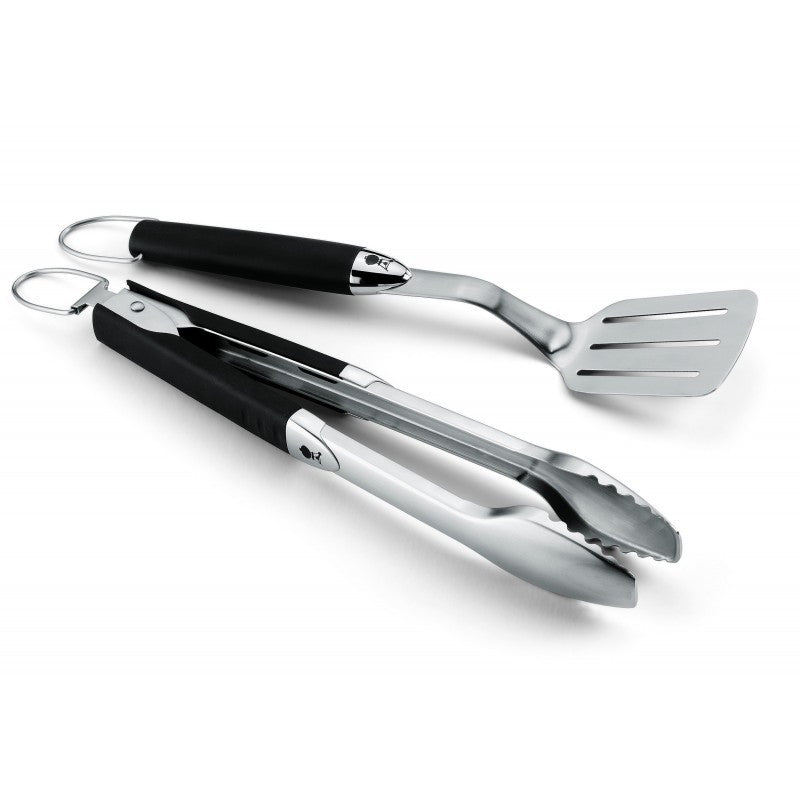 PREMIUM UTENSILS KIT - SMALL MODEL, 2 PIECES, STAINLESS STEEL, BLACK