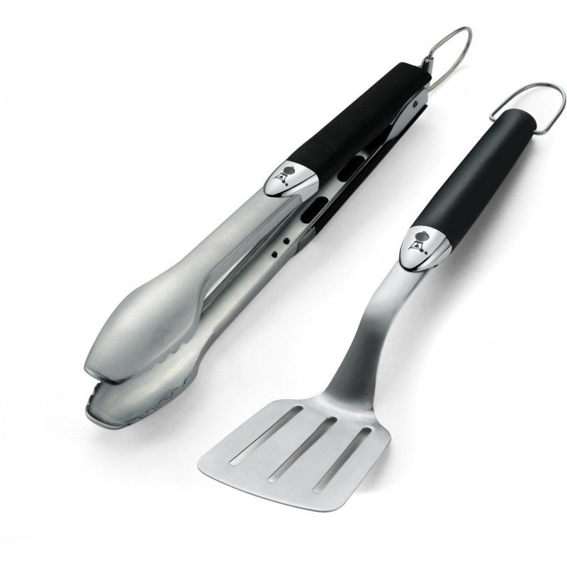 PREMIUM UTENSILS KIT - SMALL MODEL, 2 PIECES, STAINLESS STEEL, BLACK