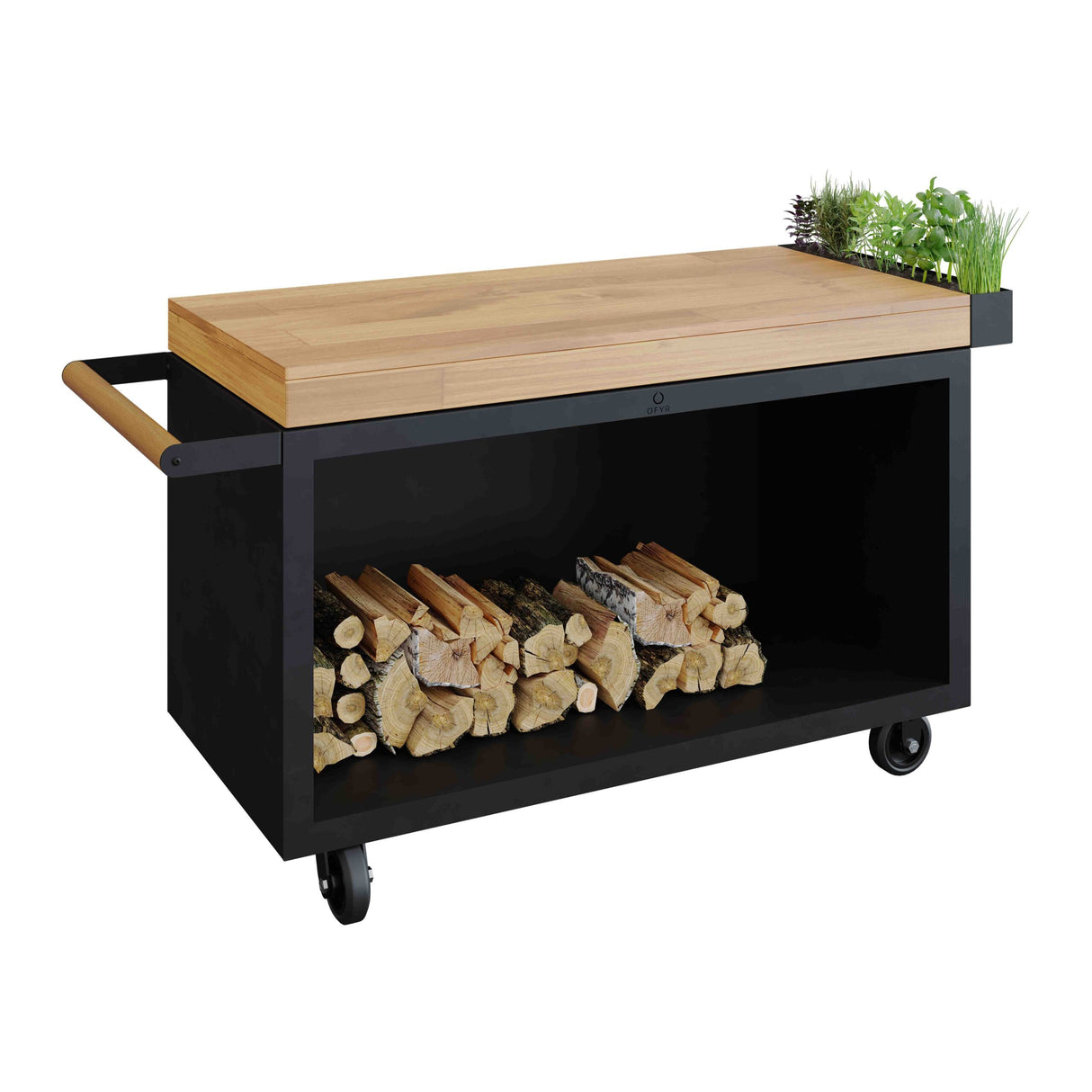 OFYR MISE EN PLACE BLACK TABLE 135 PRO TEAK WOOD