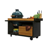 OFYR KAMADO BLACK 135 PRO TEAK WOOD BGE