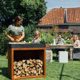 MESA DE TRABAJO CERÁMICA CORTEN 90